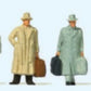 Preiser 14117 HO Standing Era III Travelers Wearing Coats Figures (Set of 6)