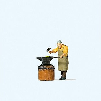 Preiser 28187 HO Blacksmith Hamming Anvil Figure