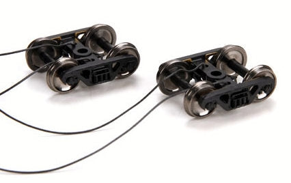 Athearn G61382 HO 100-Ton Trucks with Electrical Pickup (Pack of 2)