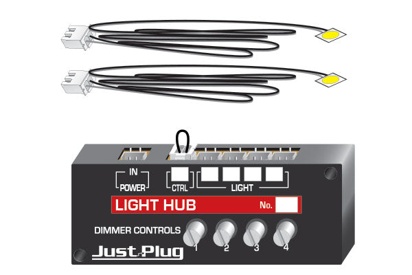 Woodland Scenics JP5700 Just Plug Lights & Hub Set