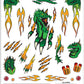 PineCar P4018 Flaming Dragon Dry Transfer Decals