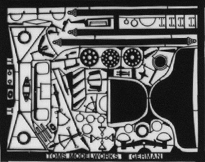 Toms Model Works 202 1:48 WWI German Cockpit Aircraft Detail Parts