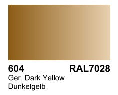 Vallejo Paint 70604 German Dark Yellow Acrylic Surface Primer - 17 ml. Bottle