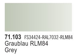 Vallejo Paint 71103 Grey Blue Model Air Matte Acrylic Paint - 17 ml. Bottle