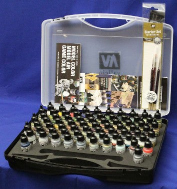 Vallego Paint 71170 Model Air Paint Set in Plastic Storage Case
