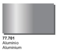 Vallejo Paint 77701 Aluminum Metal Color Acrylic Paint - 32 ml. Bottle