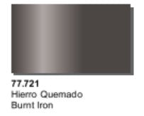 Vallejo Paint 77721 Burnt Iron Metal Color Acrylic Paint - 32 ml. Bottle