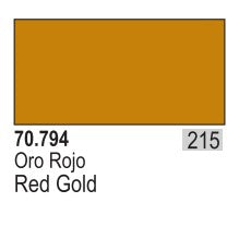 Vallejo Paint 70794 Liquid Red Gold Model Color Metallic Paint - 35 ml. Bottle