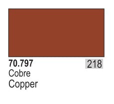 Vallejo Paint 70797 Liquid Copper Model Color Metallic Paint - 35 ml. Bottle