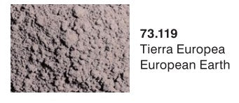 Vallejo Paint 73119 European Earth Pigment Powder - 35 ml. Bottle