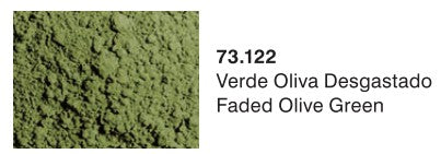 Vallejo Paint 73122 Faded Olive Green Pigment Powder - 35 ml. Bottle