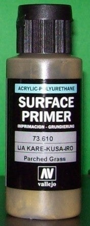 Vallejo Paint 73610 Parched Grass Late Acrylic Surface Primer - 60 ml. Bottle