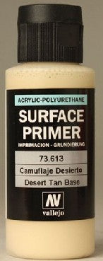 Vallejo Paint 73613 Desert Tan Acrylic Surface Primer - 60 ml. Bottle
