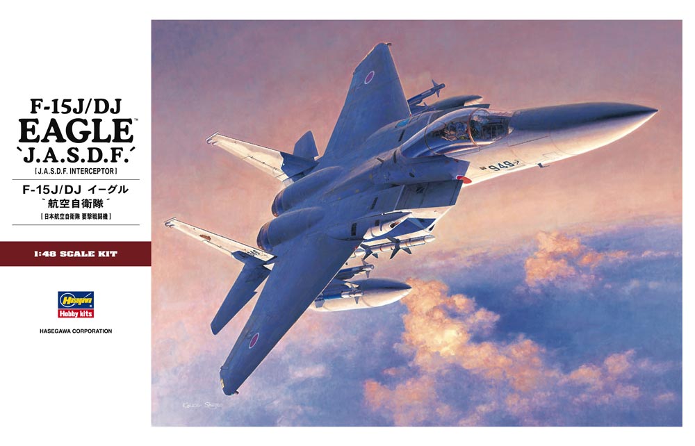 Hasegawa 07251 1:48 F-15J/DJ Eagle JGSDF Interceptor Military Aircraft Plane Kit