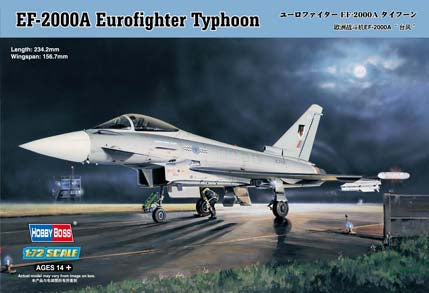 Hobby Boss Models 80264 1:72 EF-2000A Eurofighter Typhoon Military Plane Kit