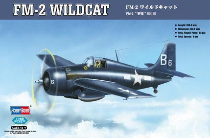Hobby Boss Models 80330 1:48 Grumman FM-2 Wildcat Military Aircraft Plane Kit