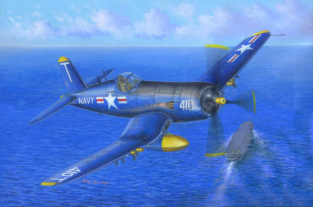 Hobby Boss Models 80389 1:48 F4U-5 Corsair Pirate Fighter Military Plane Kit