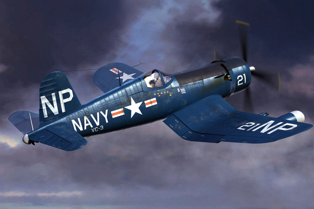 Hobby Boss Models 80390 1:48 F4U-5N Pirate Fighter Early Military Plane Kit