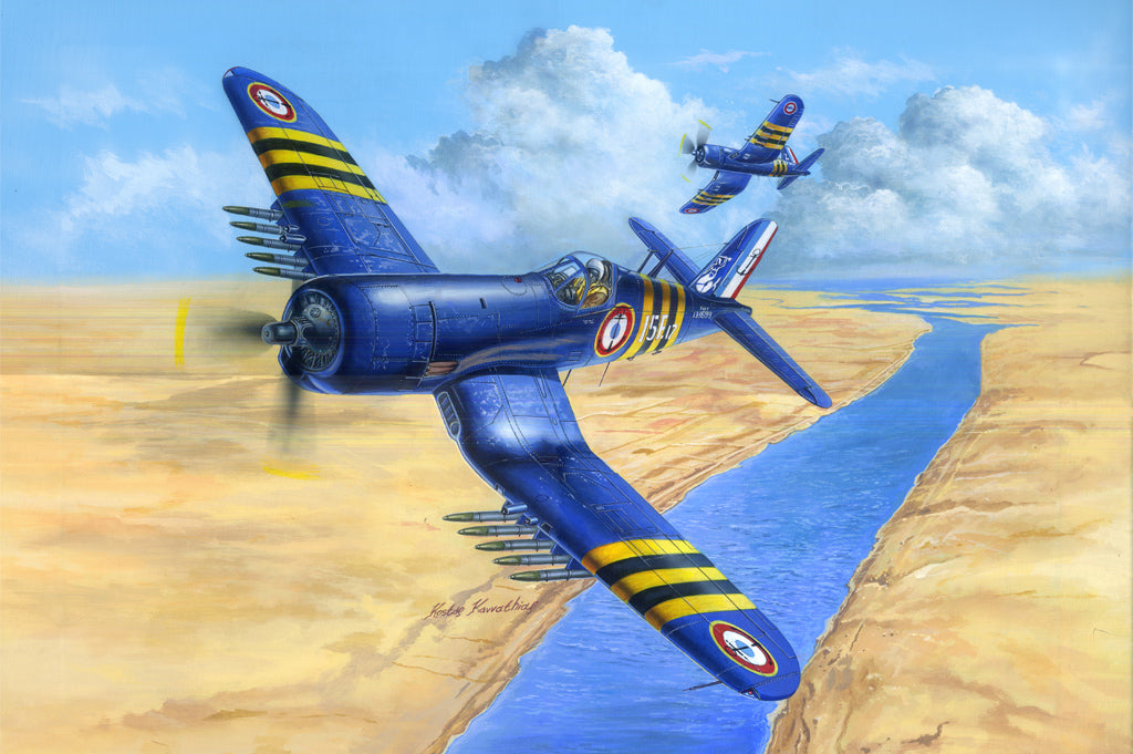 Hobby Boss Models 80392 1:48 Vought F4U-7 F4U-7 Corsair Military Plane Kit