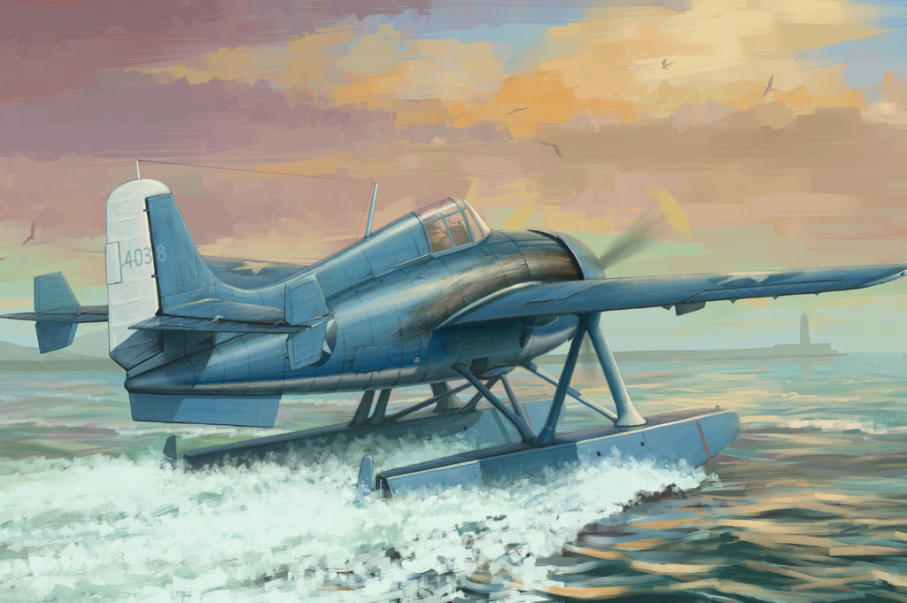 Hobby Boss Models 81729 1:48 Grumman US F4F-3S Wildcatfish Military Plane Kit
