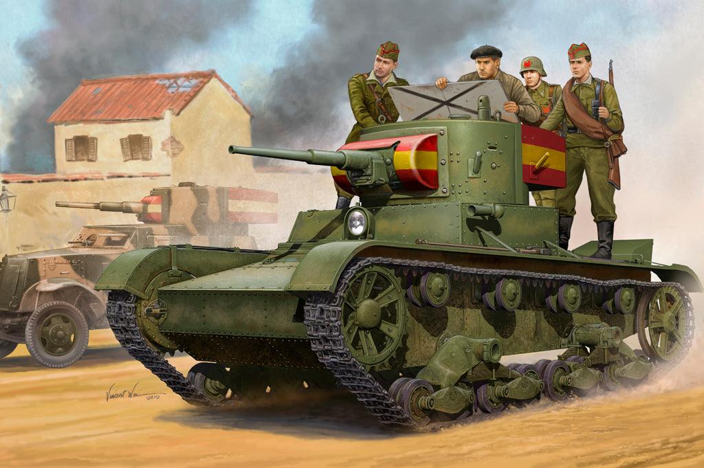 Hobby Boss s 82496 1:35 Soviet T-26 Mod.1935 Light Infantry Military Tank Kit