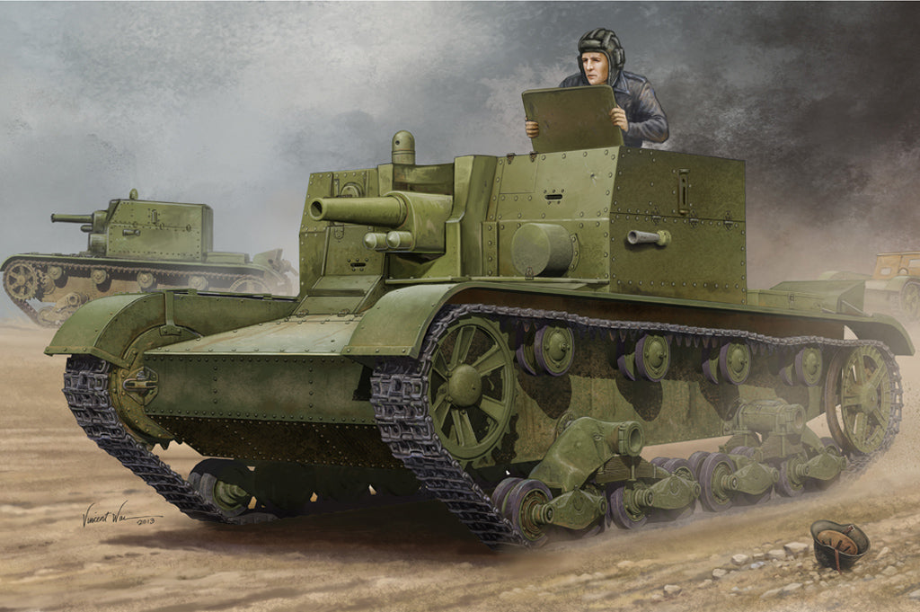Hobby Boss s 82499 1:35 Soviet AT-1 Self-Propelled Military Tank Model Kit