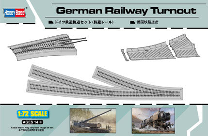 Hobby Boss Models 82909 1:72 German Railway Turnout Plastic Model Kit