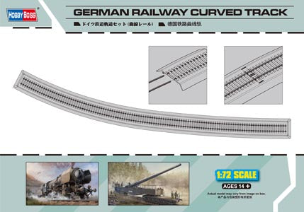 Hobby Boss Models 82910 1:72 German Railway Curved Track Plastic Model Kit