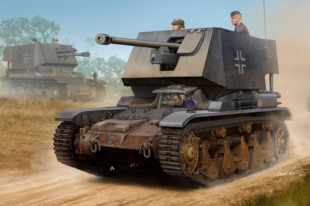 Hobby Boss s 83808 1:35 5cm Pak(t) Sfl.auf Fgst. Pz.Kpfw.35 R 731(f) Tank Kit