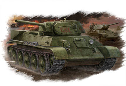 Hobby Boss s 84806 1:48 1942 Russian T-34/76 Military Tank Model Kit