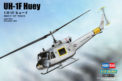Hobby Boss s 87230 1:72 Bell UH-1F Huey Military Aircraft Helicopter Kit