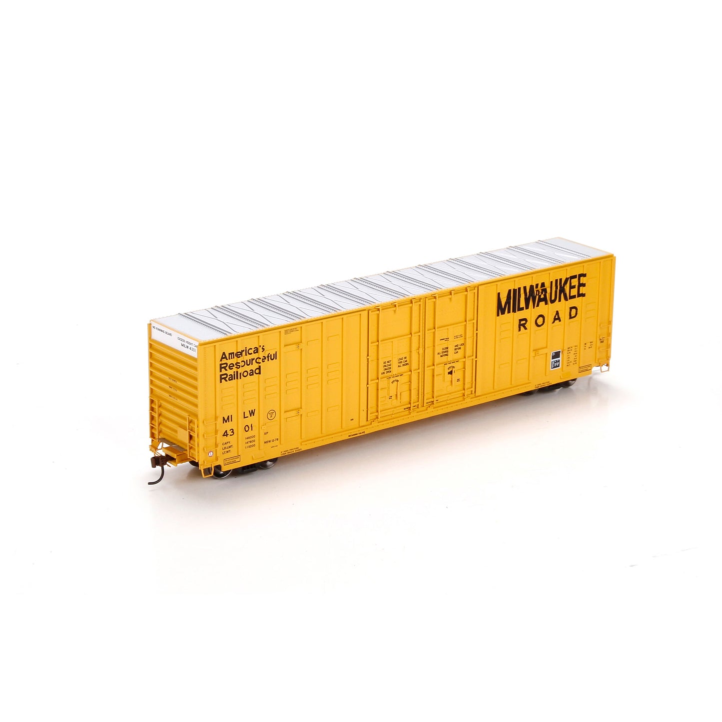 Athearn 96384 HO Chicago Milwaukee St Paul & Pacific 60' Hi-Cube Box Car #4301