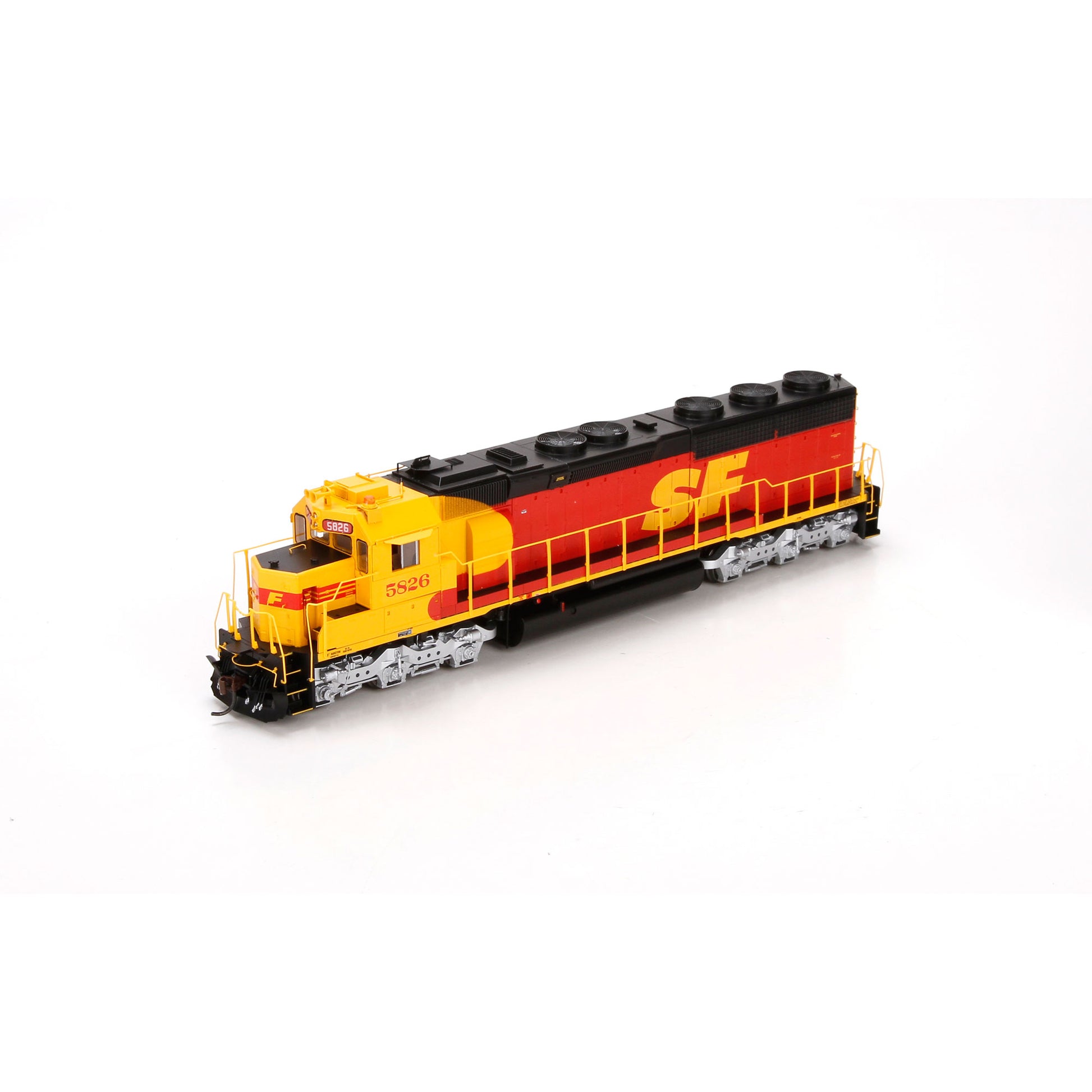 Athearn G67229 HO Scale Santa Fe SD45-2 Locomotive w/DCC & Sound #5826