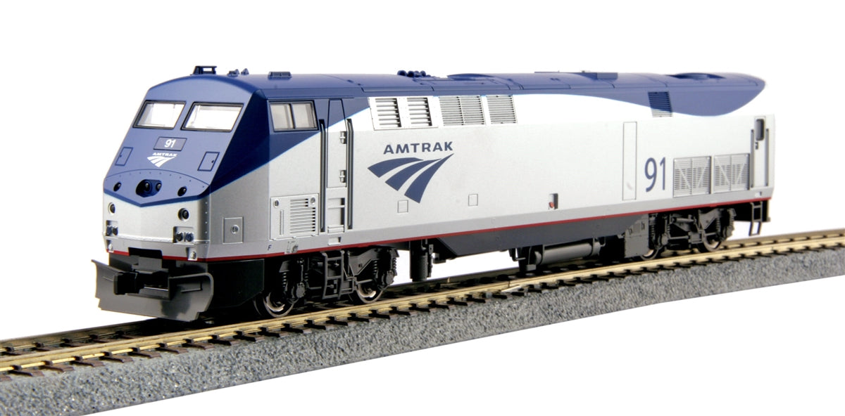 Kato 37-6108 HO Amtrak GE P42 Phase VB Diesel Locomotive Standard DC #91