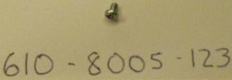 Lionel 6108005123 #2 x 1/8" Steel Phillips Pan Head Screw