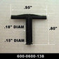 Lionel 600-138 Large T Bar Coupler Head Shaft