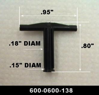 Lionel 600-138 Large T Bar Coupler Head Shaft