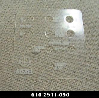 Lionel 2911-90 Tower Cam Strobe Cab 1 Overlay for Diesel Loco Crew Talk