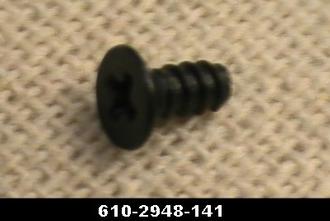 Lionel 6102948141 #2.3-4 Black Philips Flathead Self Tapping Screw