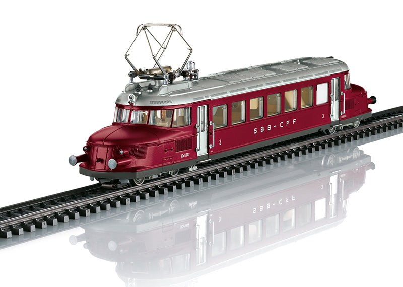 Marklin 38860 HO Oensingen-Balsthal RR Class RCe 2/4 Fast Powered Rail Car #607