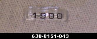 Lionel 8151-42 Left Hand Raised Number Marker Lens/Number Board #1900