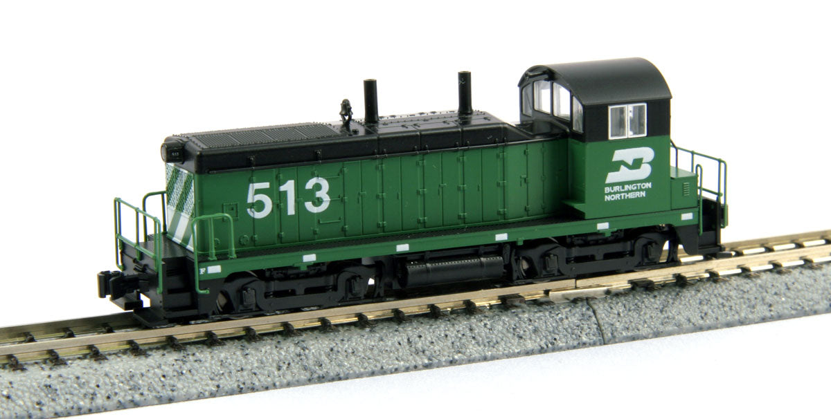 Kato 176-4370-1 N Burlington Northern NW2 Diesel Switcher #513 w/KOBO TCS DCC