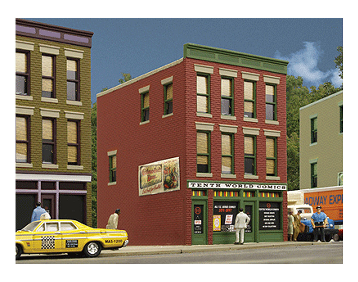 Walthers 931-807 HO Assembled 10th World Comics Building