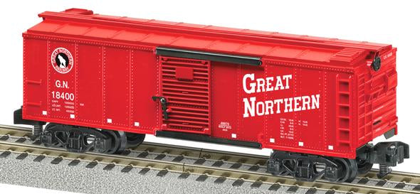 American Flyer 6-48870 S Scale Great Northern Steam RailSounds Boxcar #18400