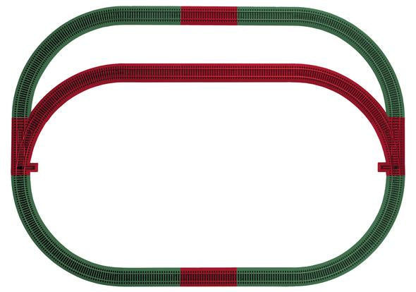 American Flyer 6-49990 S Scale Fastrack Outer Passing Loop Track Pack