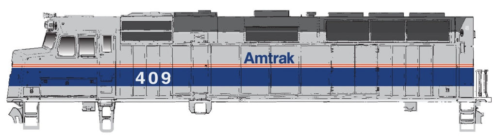 Walthers 910-9454 HO Amtrak EMD F40PH - Standard DC #409