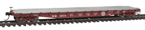 Walthers 920-104114 HO 53' AAR Flatcar - Ready to Run Western Maryland #2610