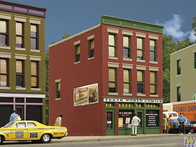 Walthers 931-807 HO Assembled 10th World Comics Building