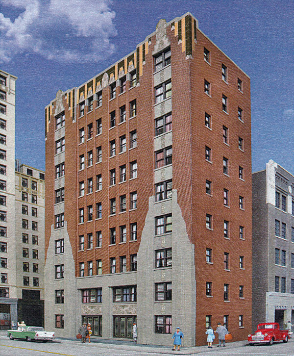 Walthers 933-3770 HO City Apartment Building Kit