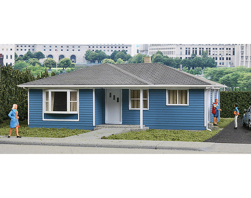 Walthers 933-3775 HO Scale Framed Ranch Tract House Building Kit